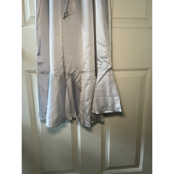 NEW Show Me Your Mumu Womens Samantha Ruffled A Line Wrap Dress Silver Luxe XS - Picture 14 of 16